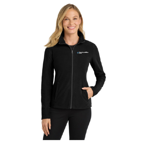 Port Authority Ladies Black Microfleece Jacket - BSWH